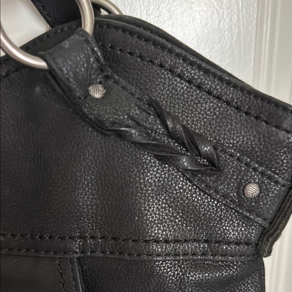 The Sak Black Shoulder Bag with Stylish Scarf - Picture 3 of 12